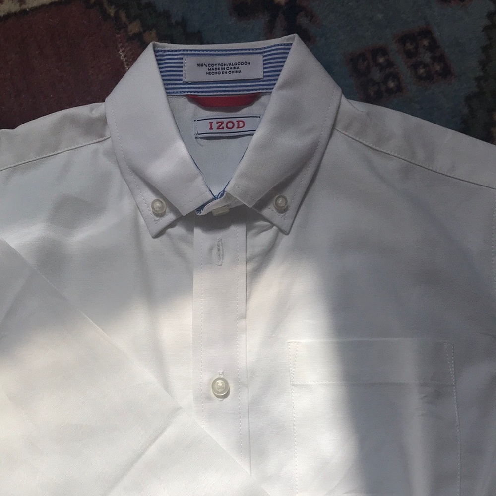 Like new Izod boys white dress shirt